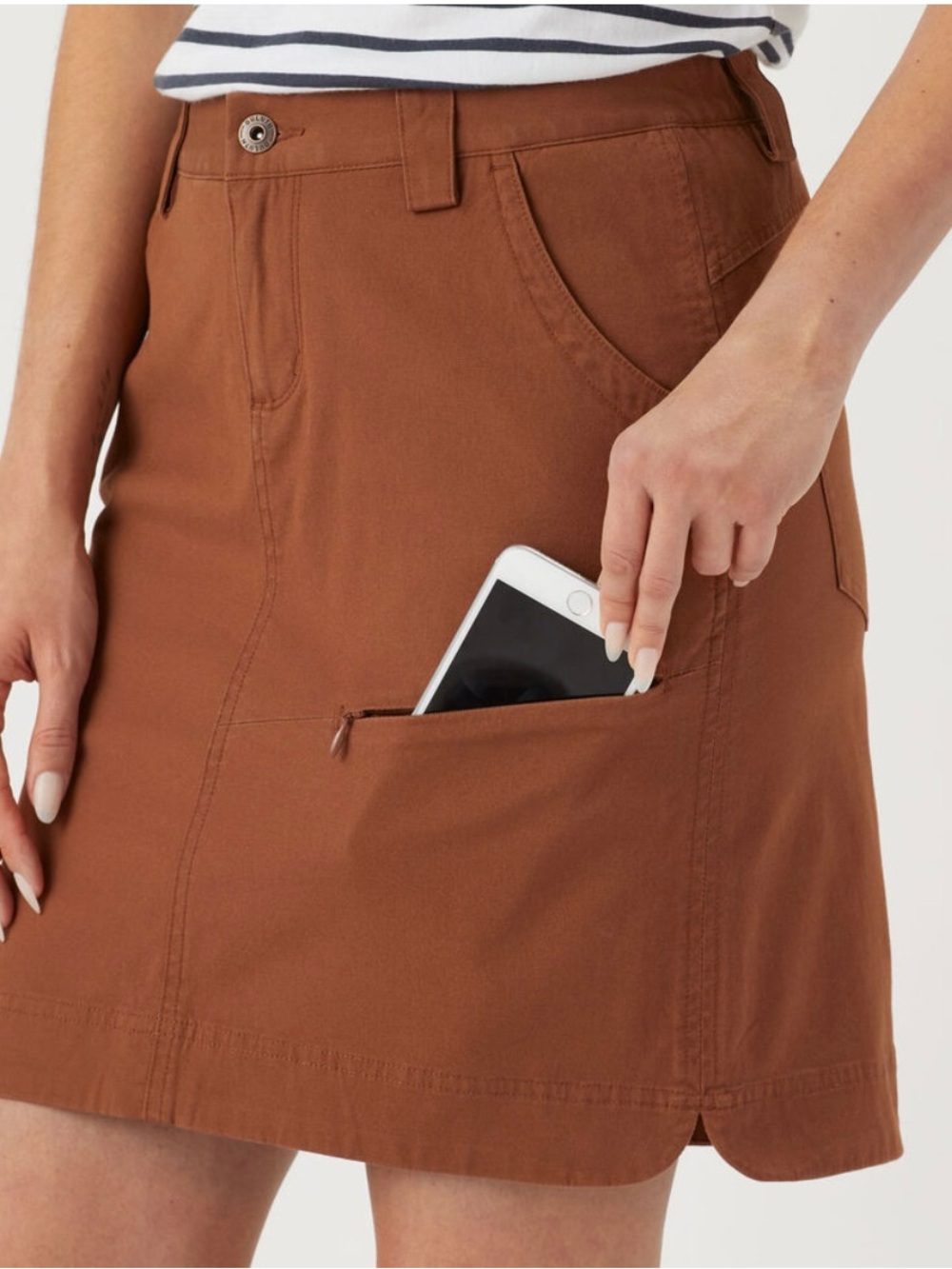 NWT Duluth Trading Company Women's Rootstock Gardening Skort Paprika Red: Size 4